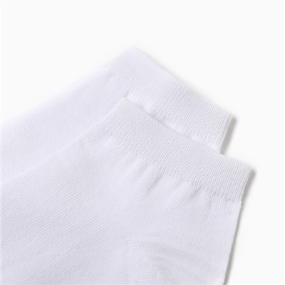 Носки женские укороченные, цвет белый, р-р 23
